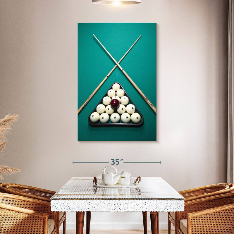 Billard russe, H 48 po x l 32 po