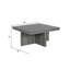 Table basse, table basse carrée avec 4 tabourets de rangement-1279970066