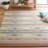 Halle Flatweave Jute/Cotton Southwestern Rug in Orange/Brown/Beige-617340953