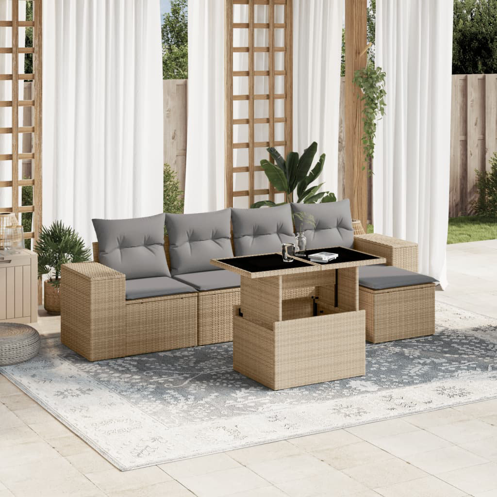 Gartensofa mit Kissen