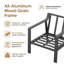 Fauteuil de patio en aluminium avec coussins-338846942