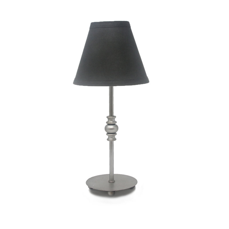 Lampe de table en étain 15 po Taurean, Noir