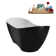71" Streamline Soaking Freestanding Tub and Tray With Internal Drain