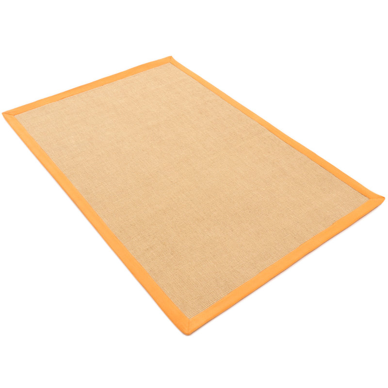 Sisal Hand Woven Orange Rug, Rectangle 200 x 290cm