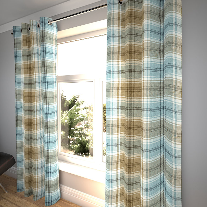 Choate Blackout Curtain Pair, Duck Egg Blue, 228 W x 228 D cm