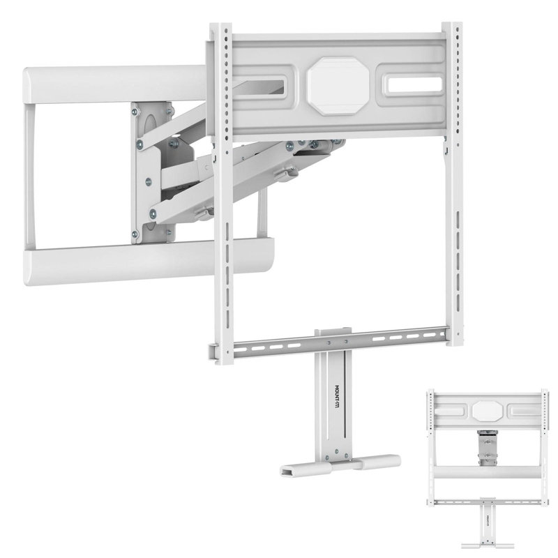 Height Adjustable Fireplace TV Mount With Spring Arm