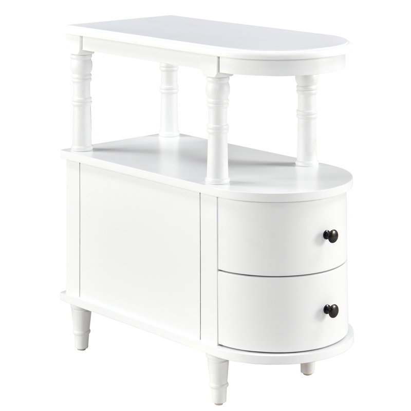 Francom Four Leg Side Table, White