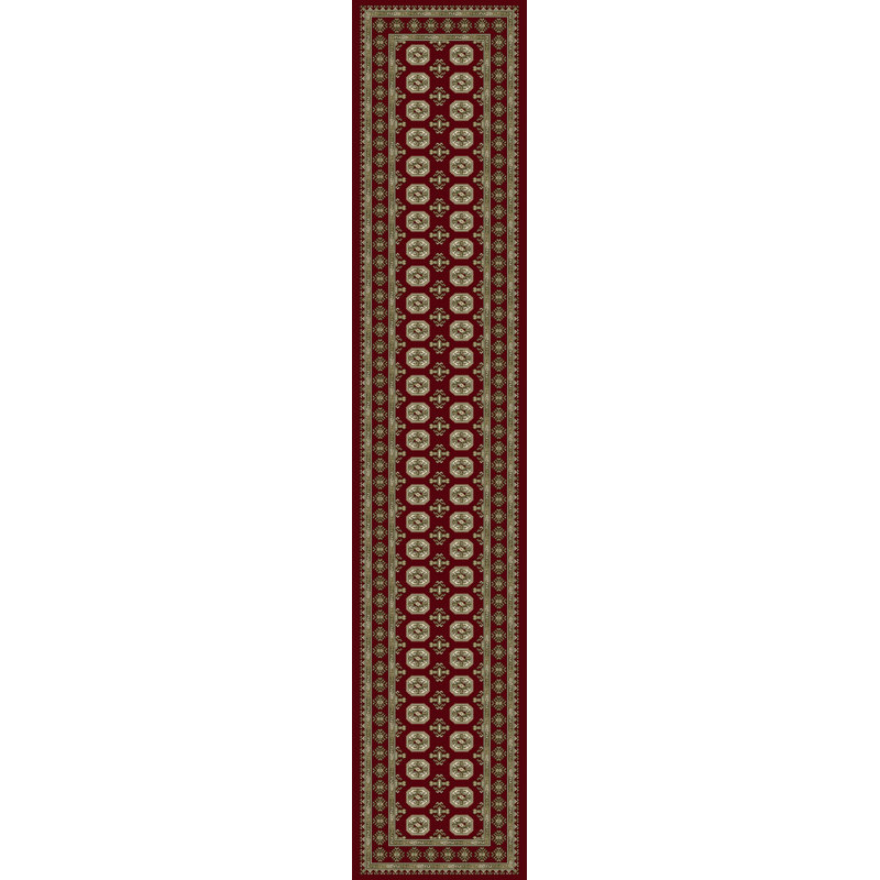 ANCIENT GARDEN 2.2X11 57102-1293 RED/BEIGE, Runner 2'2" x 11'