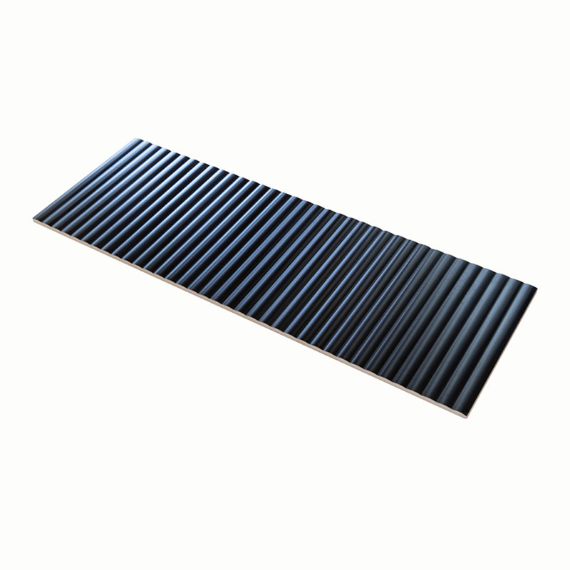 Imprint 12" x 35" Ceramic Marble Look Wall & Floor Tile, Black