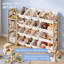 Organisateur de rangement de jouets - Organisateurs de jouets et rangement avec bibliothèque, étagère de rangement pour jouets avec 4 tablettes et 16 bacs de rangement, bibliothèque pour enfants et rangement pour jouets pour chambre d'enfant, salle de jeux, chambre de bébé-131640549-133454967