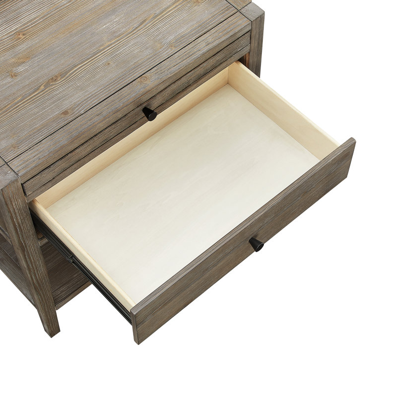 1-drawer Nightstand - Weathered Gray