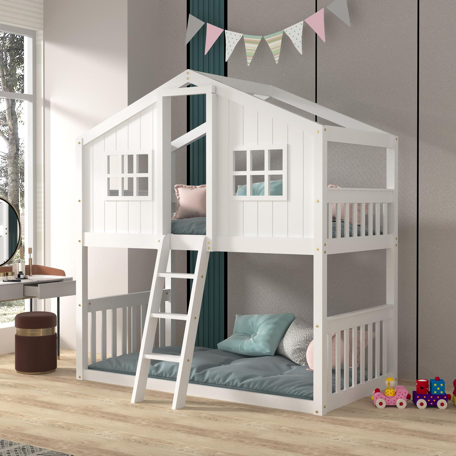 Harper Orchard Posell Twin over Twin Standard Bunk Bed by Harriet Bee ...