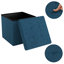 Chakera 30cm Wide Square Solid Colour Ottoman with Storage-744287257