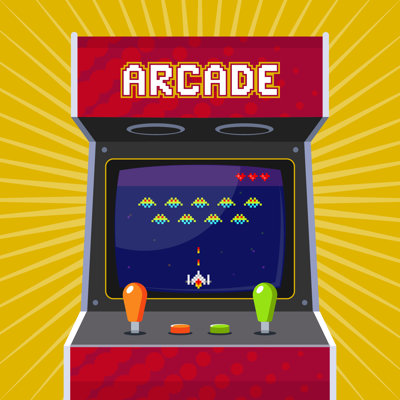 Retro Arcade - Wrapped Canvas Print
