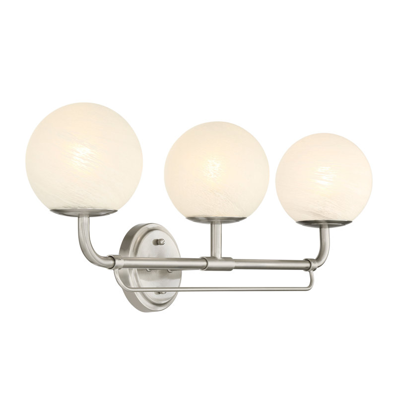 Meuble-lavabo 3 lumières 28 po Whitehall, Argent argent