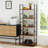 Metal Frame Bookcase with 5 Tier Open Bookshelf-480628643