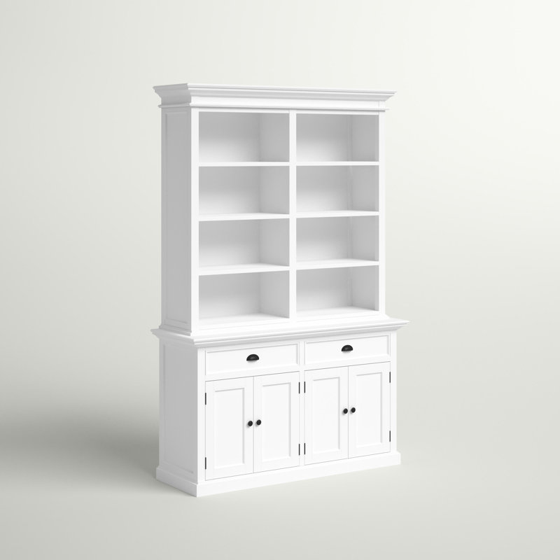 Bibliothèque de rangement Bridie H 86,61 po x l 57,09 po, (6 tablettes) H 86,61 po x l 57,09 po x P 19,69 po