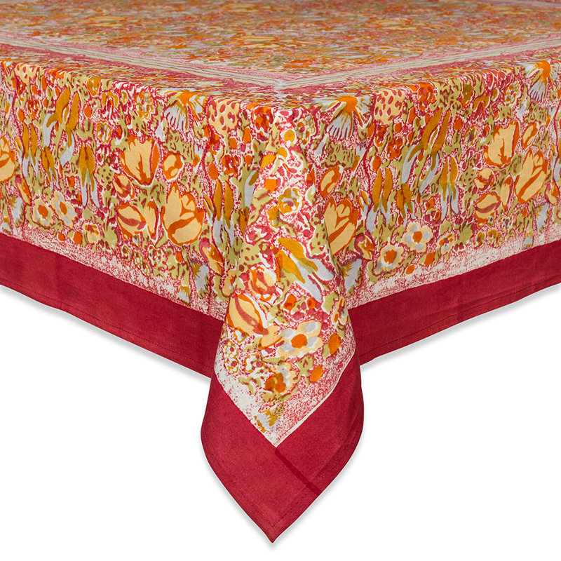 Jardine Tablecloth, 128" W x 71" L