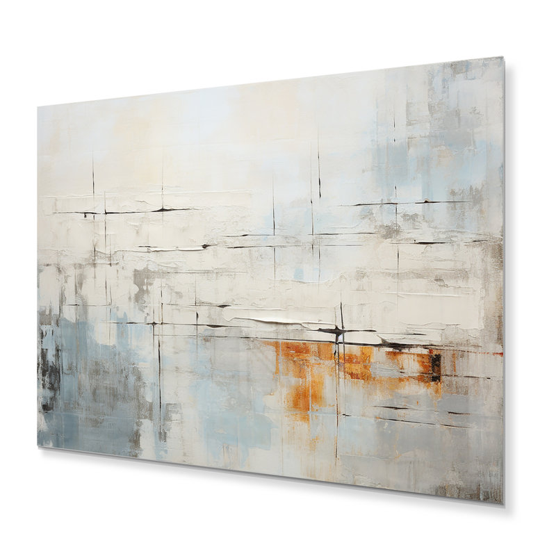 - Salon d'art mural abstrait en métal, H 24 po x l 32 po x P 1 po