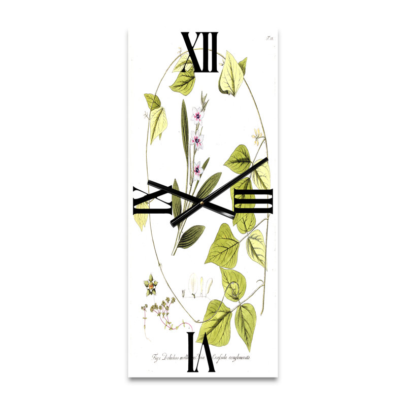 Vintage Botanicals XXI - Horloge murale traditionnelle, Petit
