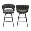 Ensemble de tabourets de bar rembourrés en cuir luxueux, conception ergonomique pour un confort et un style ultimes.-58299325
