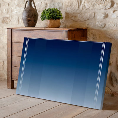 Canvas A Vertical Gradient Transitioning Smoothly From Deep Navy Blue At Wall Art The Top To A Soft Pale Blue At The Bottom Bringing Canvas Wall Art