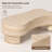 Natural Wood Sculptural Lift-Top Coffee Table with Curved Design for Living Room