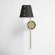 Daphne Single Light Dimmable Plug-in Armed Sconce