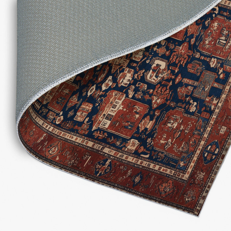 Tapis turc intérieur et extérieur brun, Rectangulaire 2 pi x 3 pi