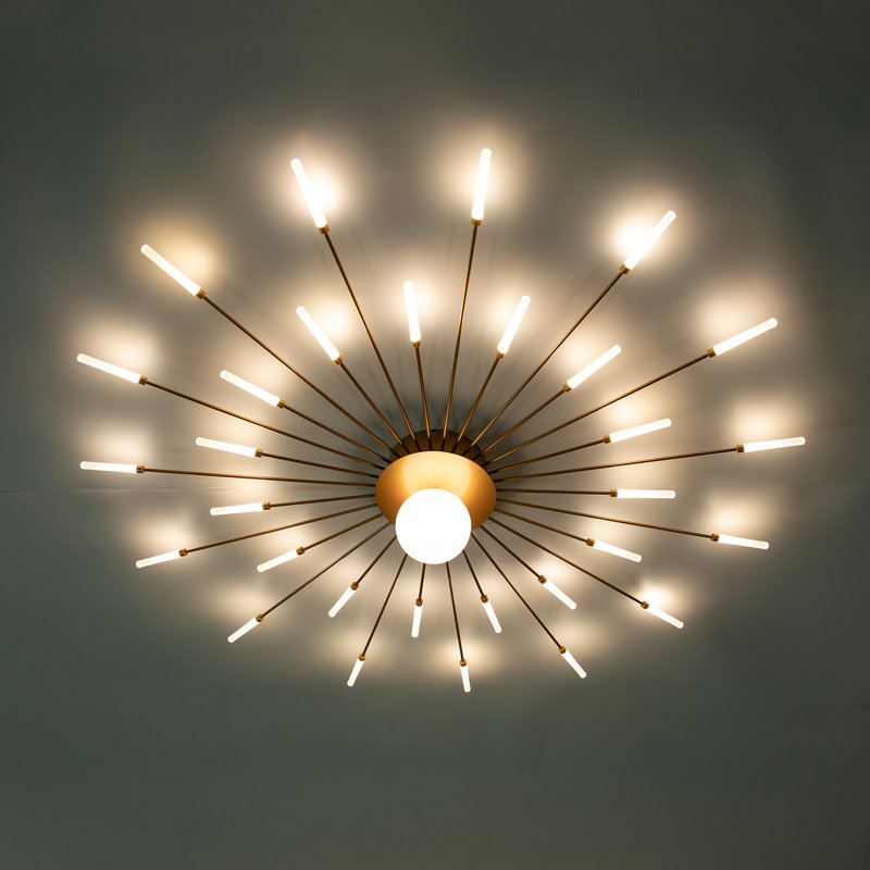 Lustre linéaire moderne à 31 lumières DEL Nonnie