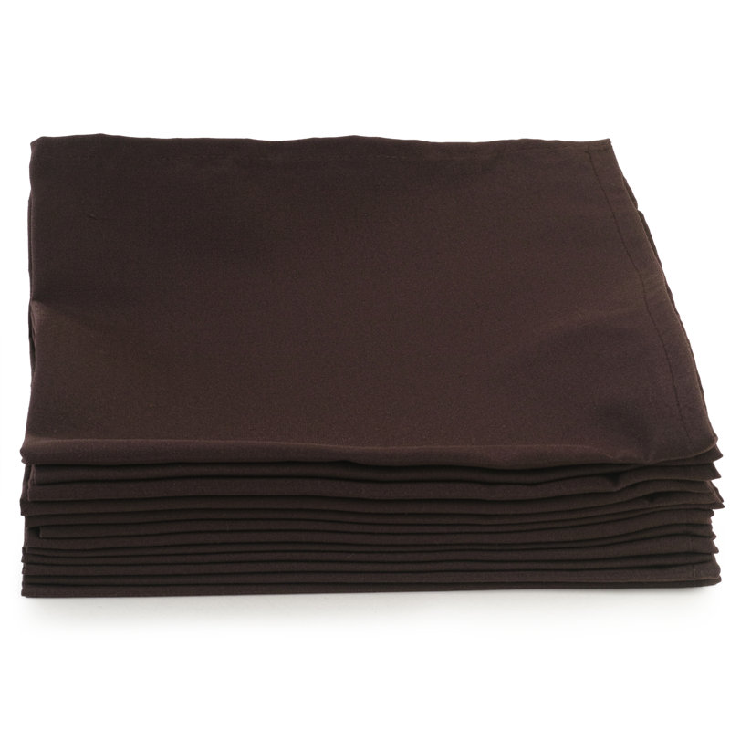Polyester Square Napkin, Chocolate