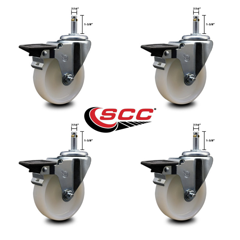 Nylon Swivel Grip Ring Stem Caster