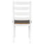 Ensemble de salle à manger 6 pièces de style rustique avec table, 4 chaises ergonomiques et un banc