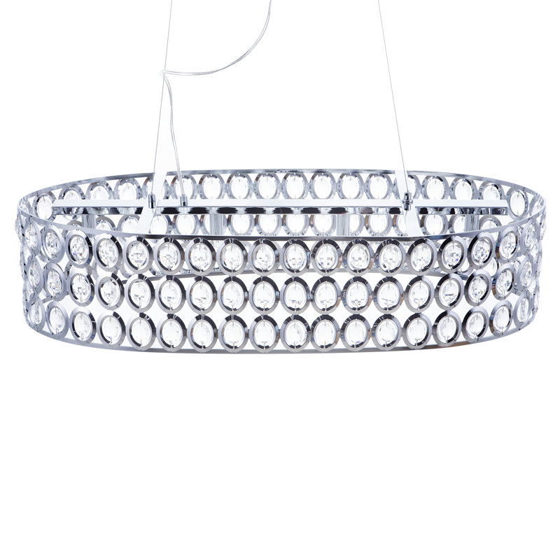 Orlando 4 - Light Chrome Crystal Pendant