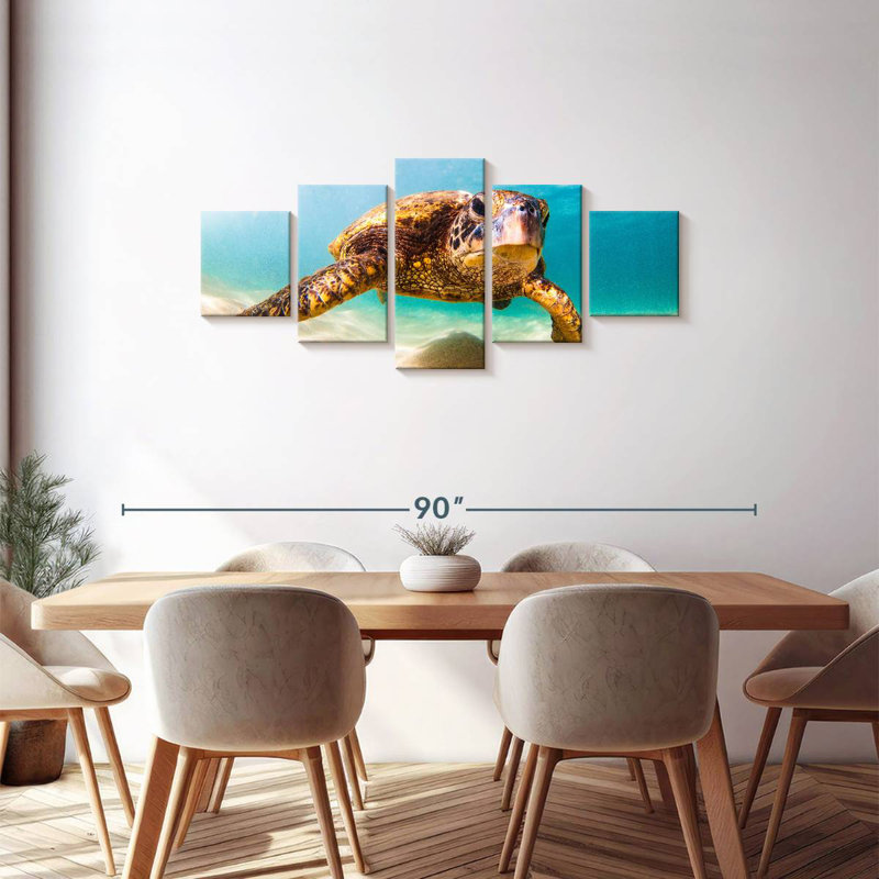 Hawaiian Turtle, 30" H x 68" W