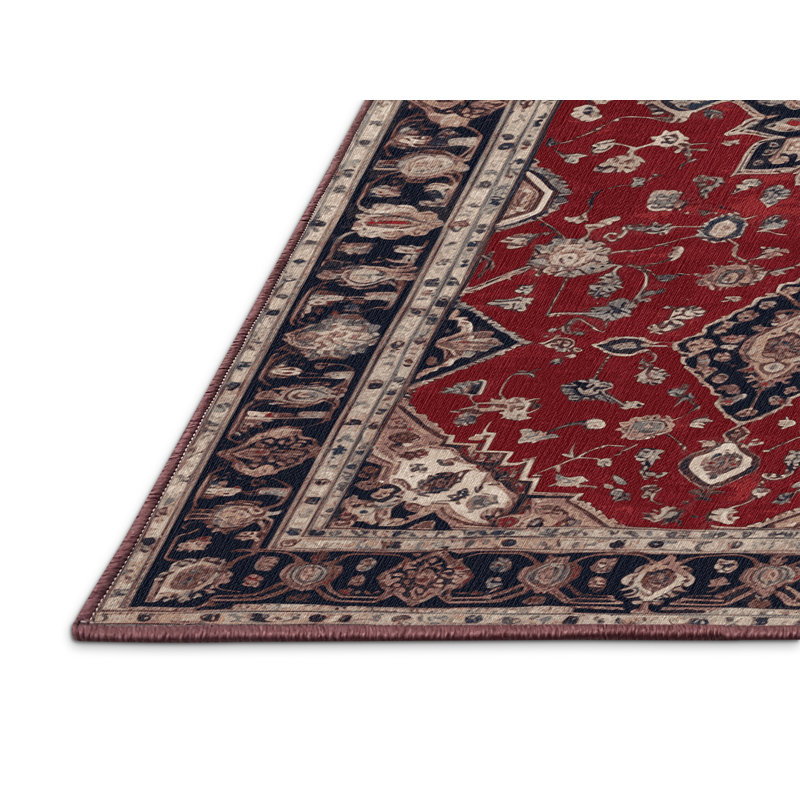 Tapis brun lavable à la machine, Rectangulaire 2 pi x 3 pi