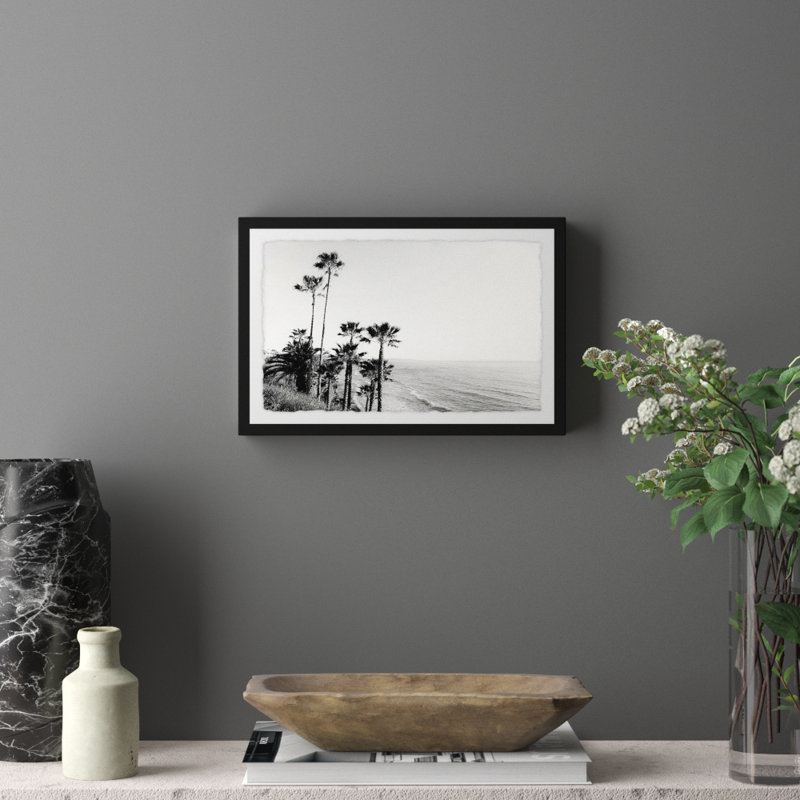 Hillside Blues II by Morgan Hartley - Single Picture Frame Print, 41cm H x 61cm W x 4cm D, Black Framed Paper