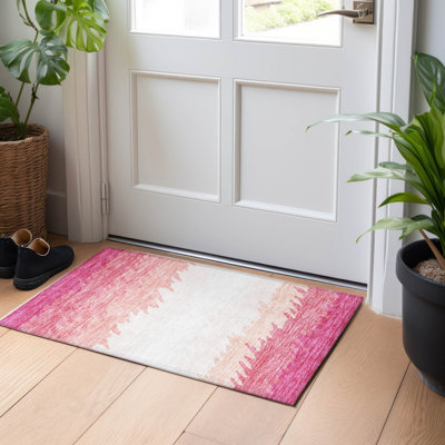 Premium Machine Washable Tweedy Blush Rug