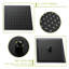 Douche de plafond à double fonction de 16 pouces de forme carrée, finition bronze huilé, jet de pluie et système de fixation de jet de pluie réglable à 360 ° avec - valve équilibrée, facile d'entretien, à main