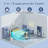Evaporative Air Cooler Quiet Cooling Fan Swamp Cooler With Water Refilling, 4 Ice Boxes Remote Control 100° Oscillation 3 Speed And 3 Wind Type For Home Office, More Cold Tower Fan