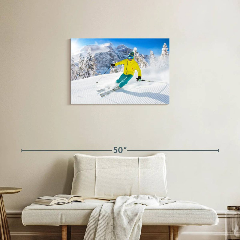 Descente de ski alpin, H 20 po x l 30 po
