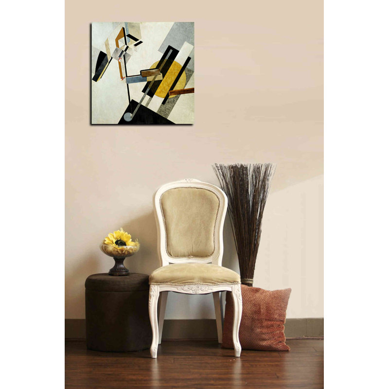 «Proun 19D» par El Lissitzky, art mural sur toile, H 12 po x l 12 po x P 0,75 po