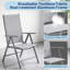 Textilene Folding Bench Folding Chair Set