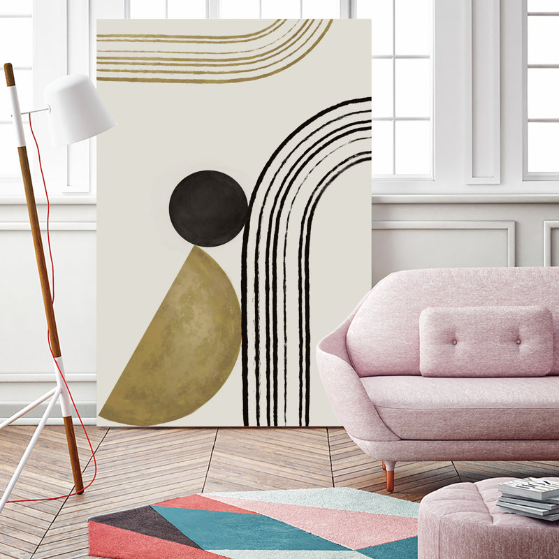 " Scandi Gold Abstract ", 72" H x 72" W x 1.5" D