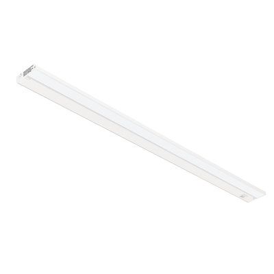 Inlight 48-inch 3 Color Levels LED Under Cabinet Lighting, Hardwired or Plugged-in, Selectable White 2700K/3000K/4000K, Dimmable, White Finished, IN-0210-6