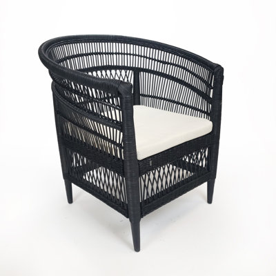 Chaise avec accoudoirs tissée Ndayisenga