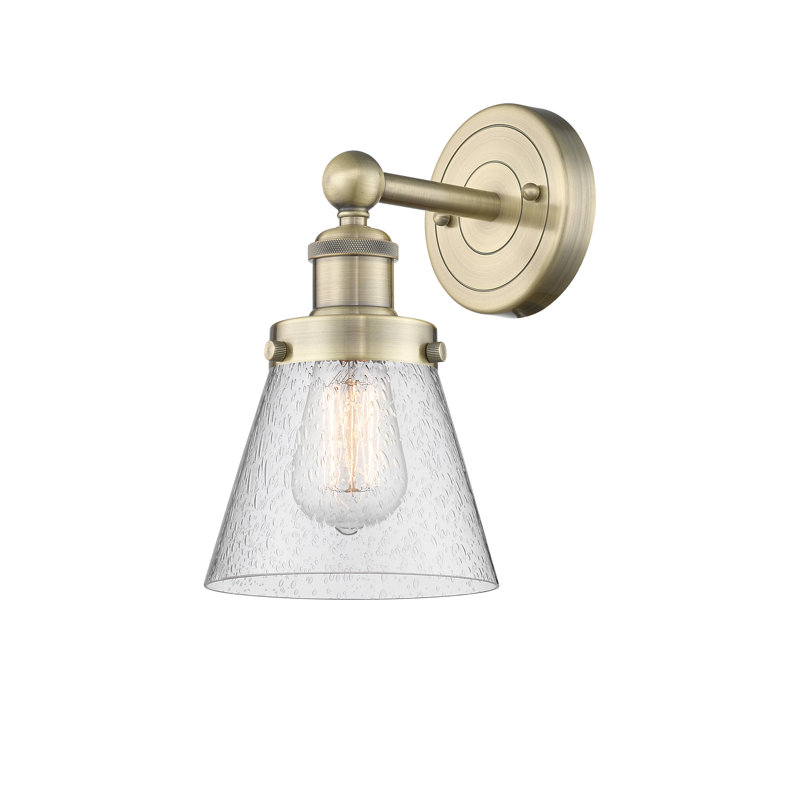 Charenton Armed Sconce, Seedy, Antique Brass