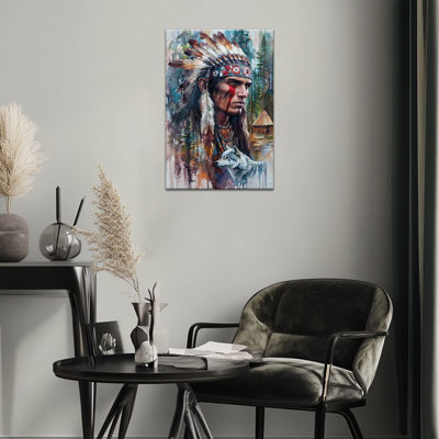 Art mural indien - décoration murale Native American