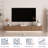 Floating TV Stand Wall Mounted with 16 Color LEDs, Large Storage Space for Modern Entertainment Centers-708934098-708934092