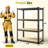 31.5"w Heavy-duty Steel Storage Shelving Unit With Rolled Edges, Adjustable Garage Shelving Unit For Garage, Basement, Pantry, Kitchen-1482790605